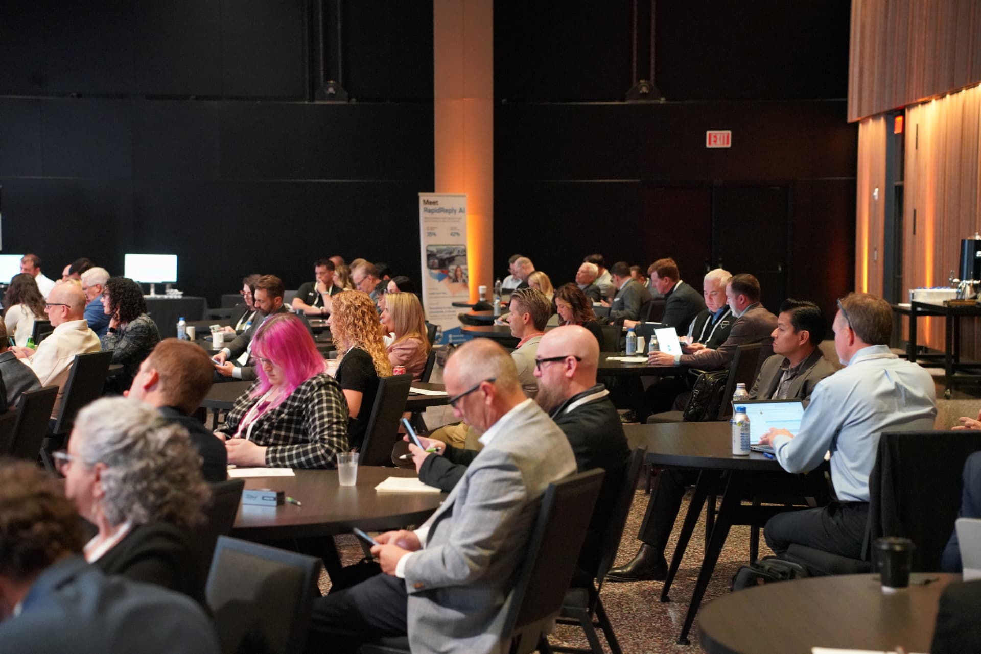 The packed CXAUTO2026 audience at The Department at Hudson’s, Detroit