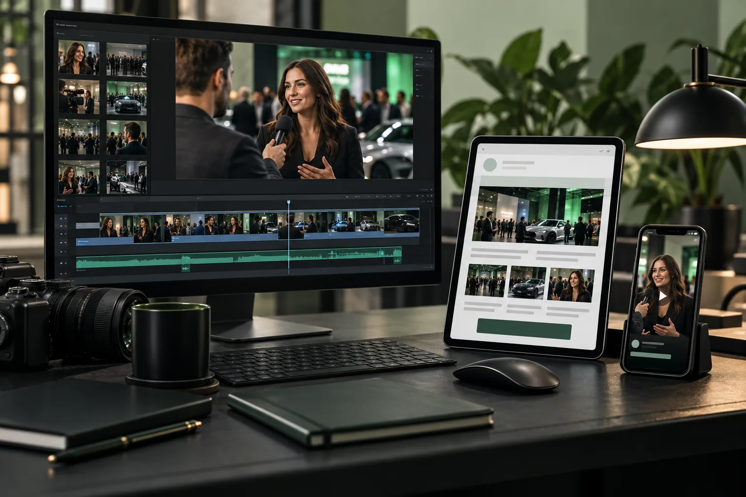 Editing post-event video content